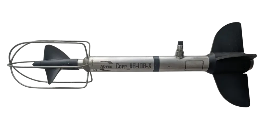 Correntômetro de hélices CORR AB-106 com corpo em aço inox